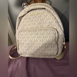 Michael Kors Beige Backpack mini or small